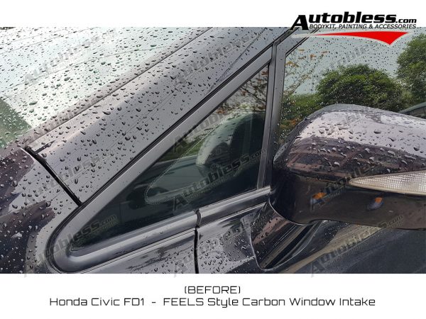 Window Intake FEELS Honda Civic FD – Carbon