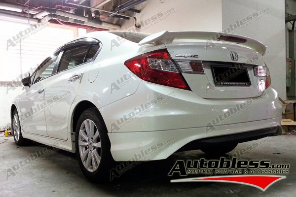 Wing Spoiler Honda Civic FB Modulo 2012 + Lamp – Plastic ABS (Grade S) Import Taiwan