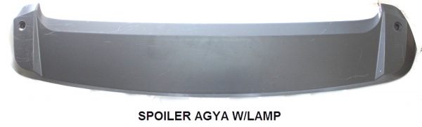 Wing Spoiler Toyota Agya + Lamp – Plastik ABS (Grade A)